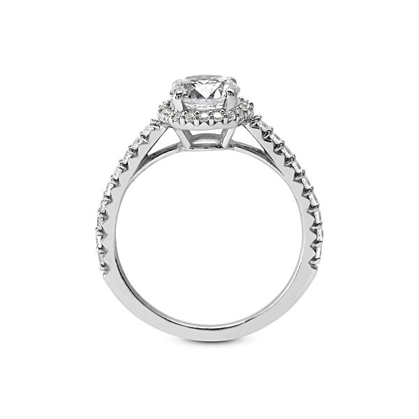 Classic Prong Set Round Halo Engagement Ring Image 3 The Ring Austin Round Rock, TX