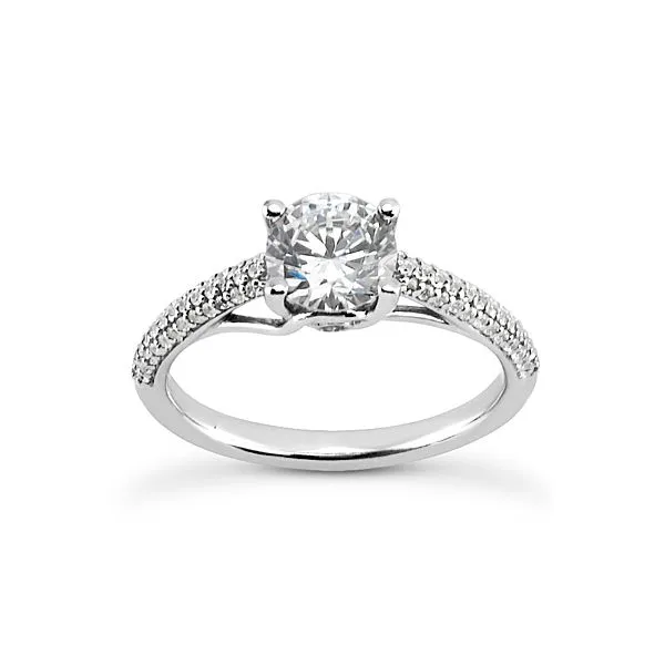 Pave Set Diamond Engagement Ring The Ring Austin Round Rock, TX