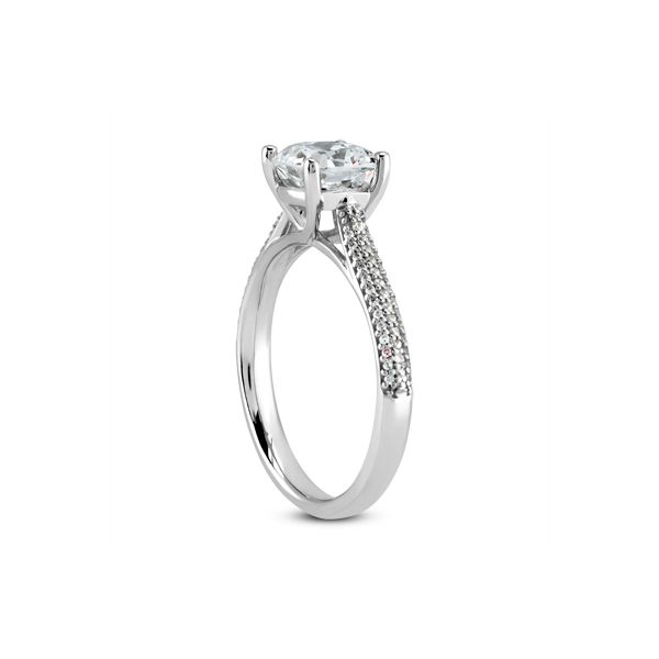 Diamond Semi-Mount Engagement Ring Image 2 The Ring Austin Round Rock, TX