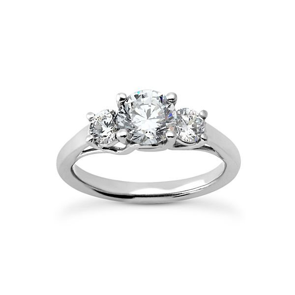 Classic Three Diamond Engagement Ring The Ring Austin Round Rock, TX
