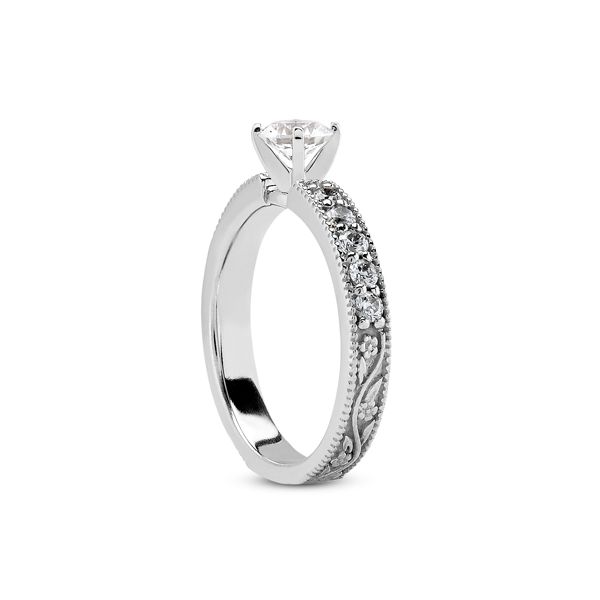 Diamond Semi-Mount Engagement Ring Image 2 The Ring Austin Round Rock, TX