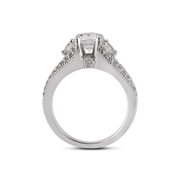 Diamond Semi-Mount Engagement Ring Image 3 The Ring Austin Round Rock, TX