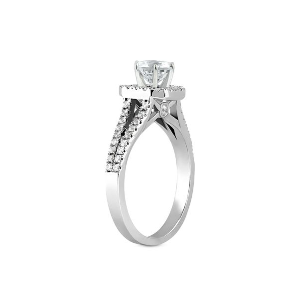 Halo Engagement Ring Image 2 The Ring Austin Round Rock, TX
