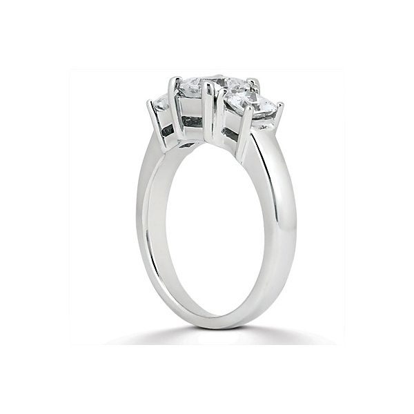 Three Stone Princess Cut Style Engagement Ring Image 2 The Ring Austin Round Rock, TX