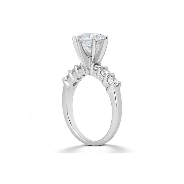 Round Six Stone Prong Engagement Ring Image 2 The Ring Austin Round Rock, TX