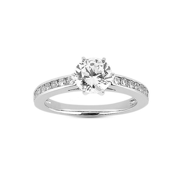 Classic Channel Set Diamond Engagement Ring The Ring Austin Round Rock, TX