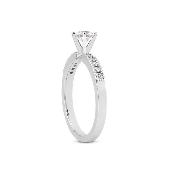Diamond Semi-Mount Engagement Ring Image 2 The Ring Austin Round Rock, TX