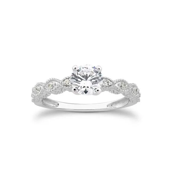 Marquis Pattern Diamond Engagement Ring The Ring Austin Round Rock, TX