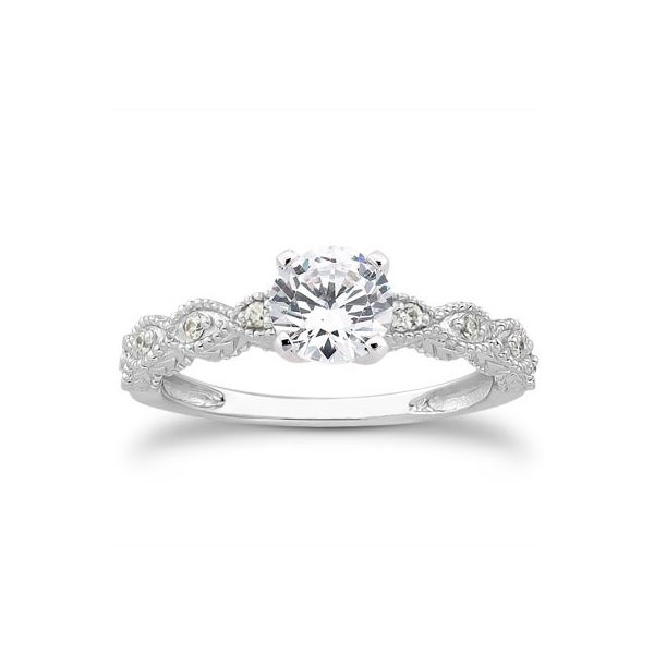 Marquis Pattern Diamond Engagement Ring The Ring Austin Round Rock, TX