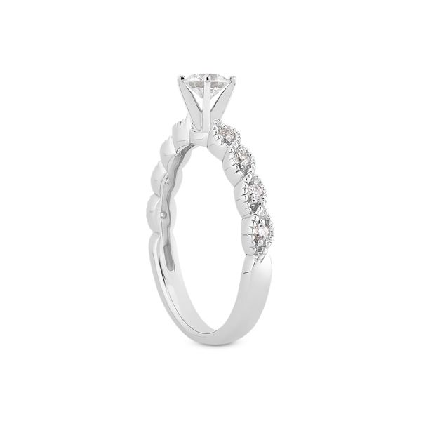 Miligrain Diamond Engagement Ring Image 2 The Ring Austin Round Rock, TX