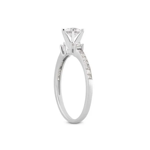 Princess Cut Sides Engagement Ring Image 2 The Ring Austin Round Rock, TX