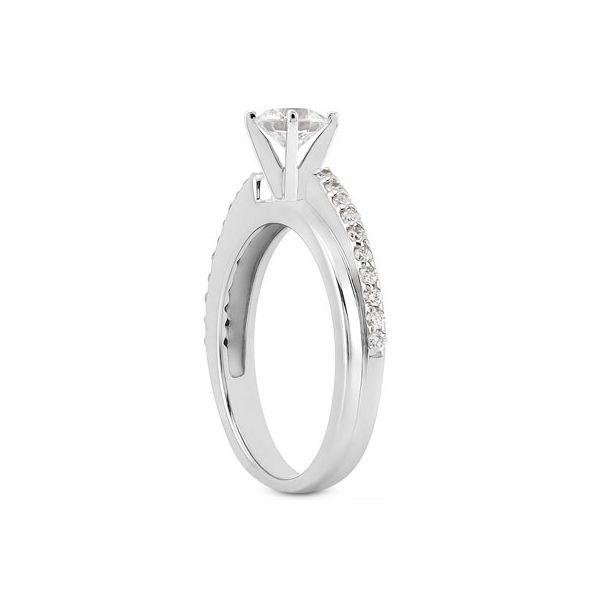 Modern Diamond Engagement Ring Image 2 The Ring Austin Round Rock, TX