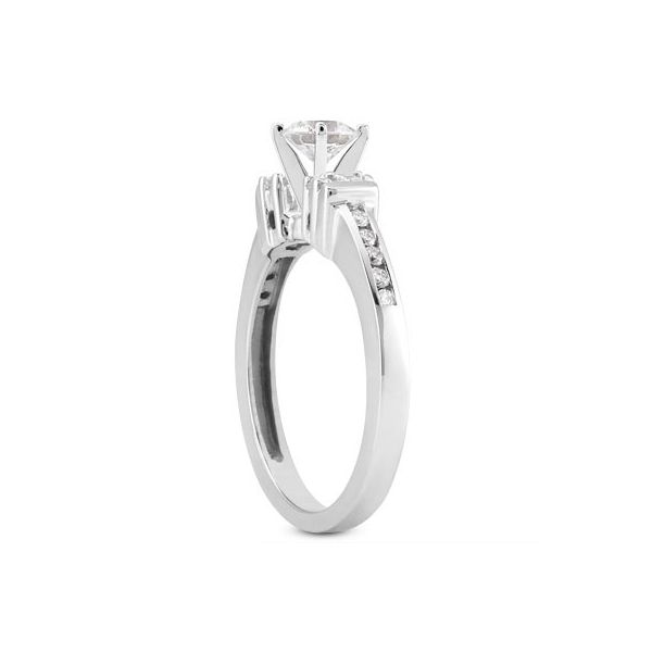 Diamond Semi-Mount Engagement Ring Image 2 The Ring Austin Round Rock, TX