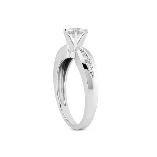 Channel Set Diamond Engagement Ring Image 2 The Ring Austin Round Rock, TX