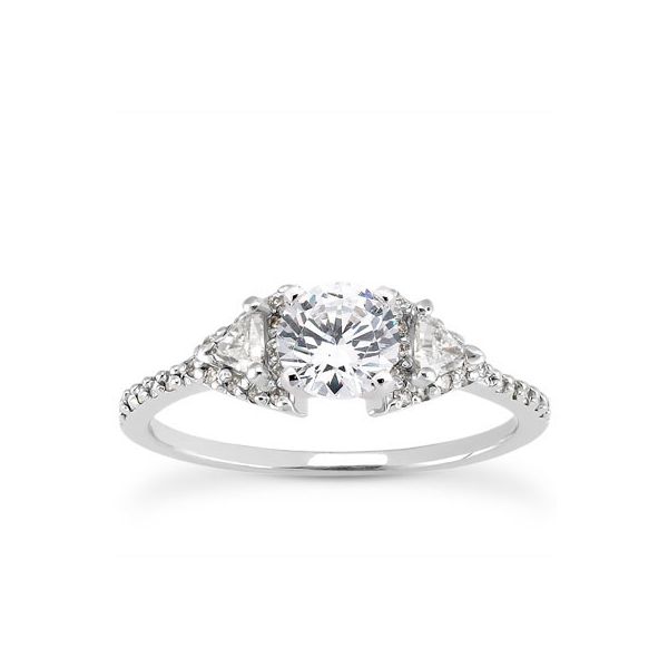 Trillion Sides Diamond Engagement Ring The Ring Austin Round Rock, TX