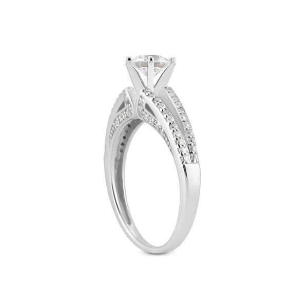 Diamond Semi-Mount Engagement Ring Image 2 The Ring Austin Round Rock, TX