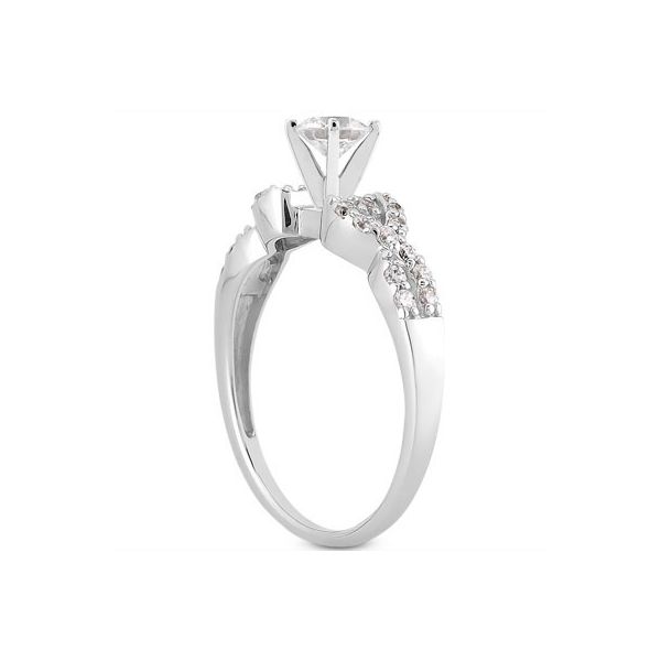 Diamond Semi-Mount Engagement Ring Image 2 The Ring Austin Round Rock, TX