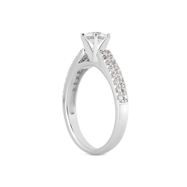 Diamond Semi-Mount Engagement Ring Image 2 The Ring Austin Round Rock, TX