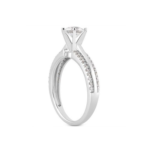 Diamond Semi-Mount Engagement Ring Image 2 The Ring Austin Round Rock, TX