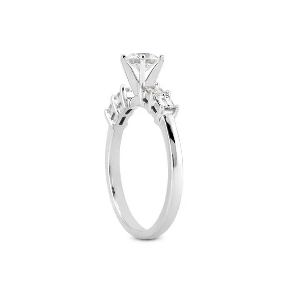 Baguette Diamond Engagement Ring Image 2 The Ring Austin Round Rock, TX