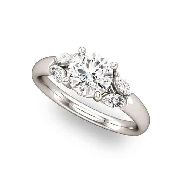 Marquis Side Stones Diamond Engagement Ring The Ring Austin Round Rock, TX