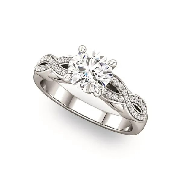Twisted Shank Diamond Engagement Ring The Ring Austin Round Rock, TX