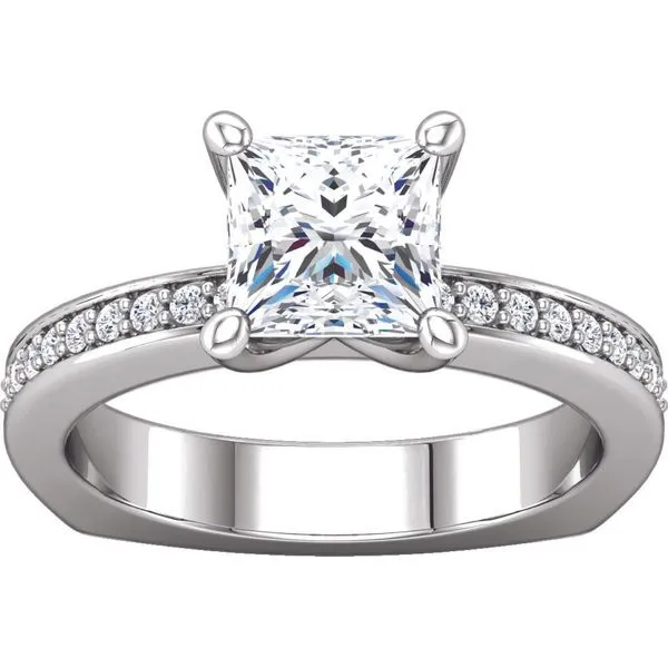 Classic Channel Set Euro Shank Engagement Ring Image 2 The Ring Austin Round Rock, TX