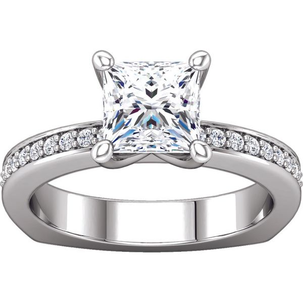 Diamond Semi-Mount Engagement Ring Ever & Ever Image 2 The Ring Austin Round Rock, TX