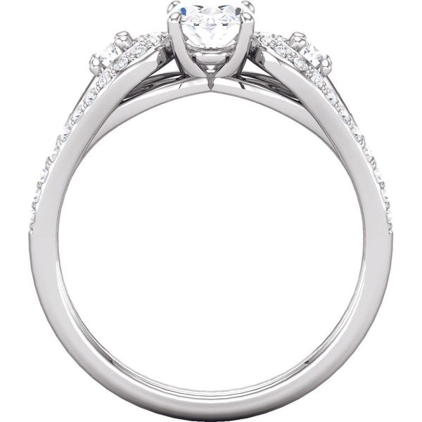 Diamond Semi-Mount Engagement Ring Ever & Ever Image 2 The Ring Austin Round Rock, TX