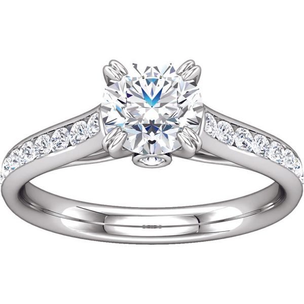 Diamond Semi-Mount Engagement Ring Ever & Ever Image 2 The Ring Austin Round Rock, TX
