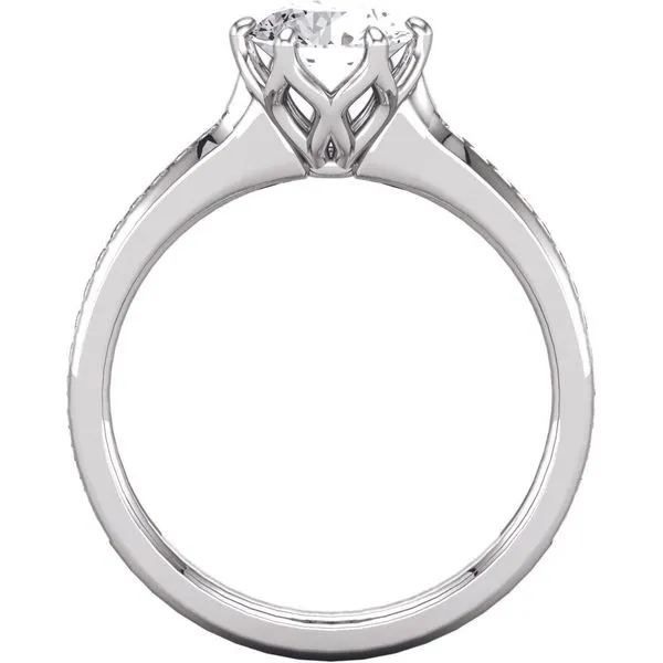Six Prong Classic Engagement Ring Image 3 The Ring Austin Round Rock, TX