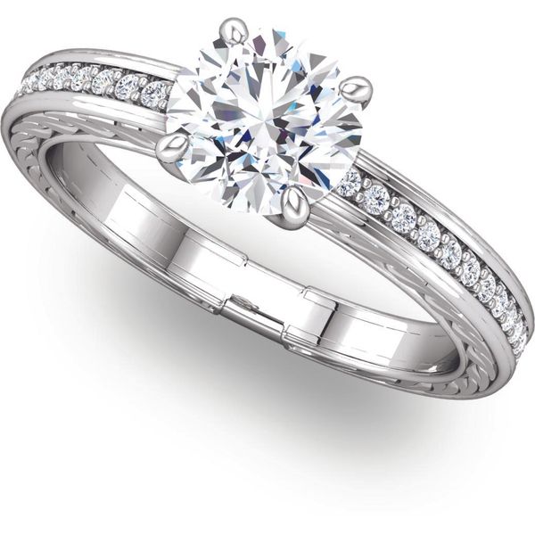 Side Shank Design Engagement Ring The Ring Austin Round Rock, TX