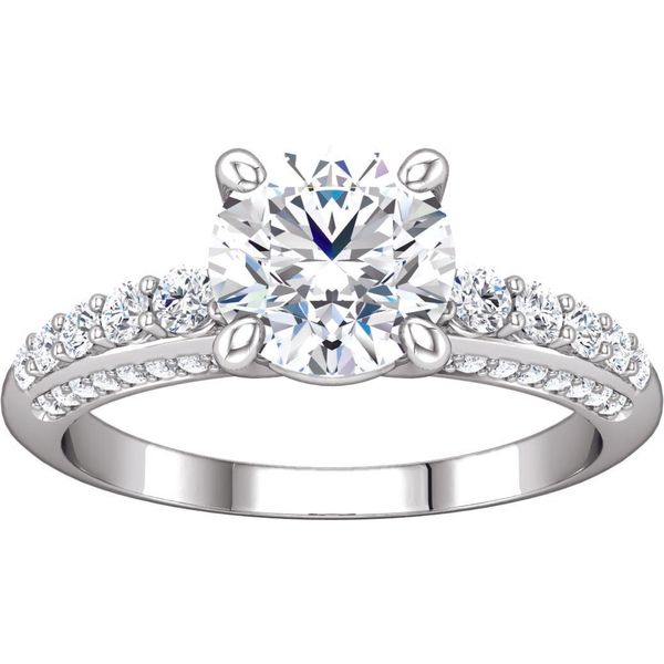 Diamond Semi-Mount Engagement Ring Ever & Ever Image 2 The Ring Austin Round Rock, TX