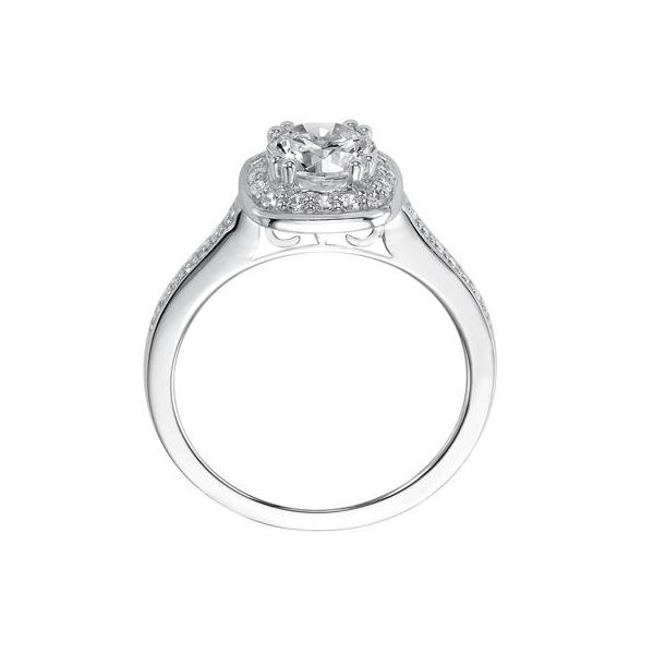 14K White Gold Semi-Mount Diamond Ring Image 3 The Ring Austin Round Rock, TX