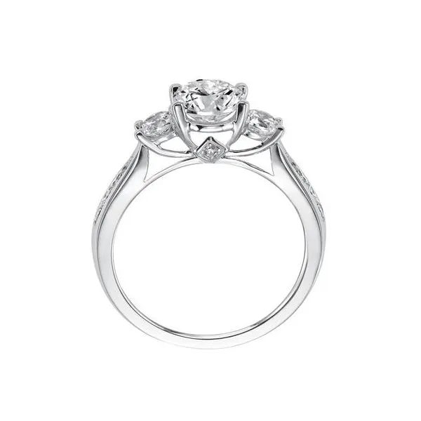 1/2 ctw Three Stone Style Engagement Ring Image 2 The Ring Austin Round Rock, TX