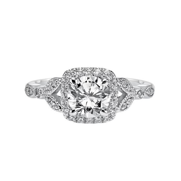 Halo Engagement Ring Image 2 The Ring Austin Round Rock, TX