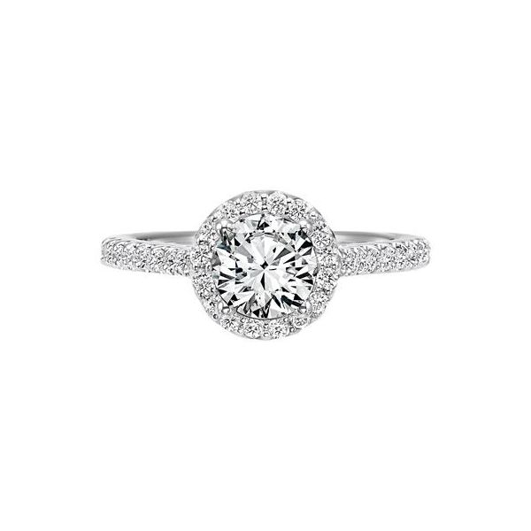1/3 ctw Diamond Halo Engagement Ring Image 2 The Ring Austin Round Rock, TX