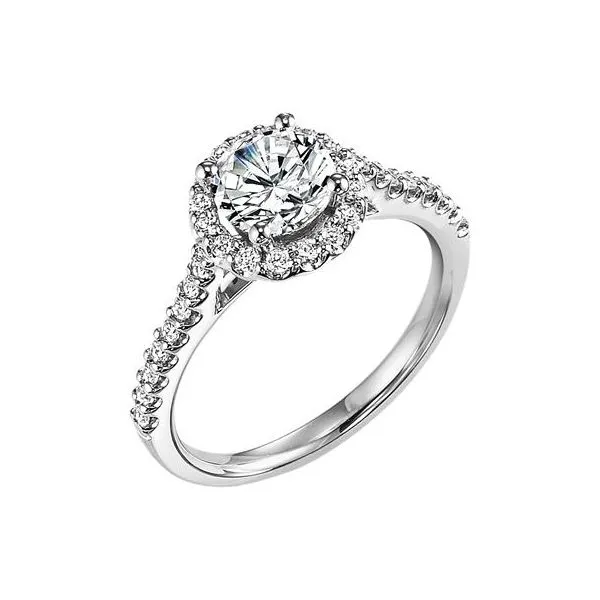 1/3 ctw Diamond Halo Engagement Ring The Ring Austin Round Rock, TX