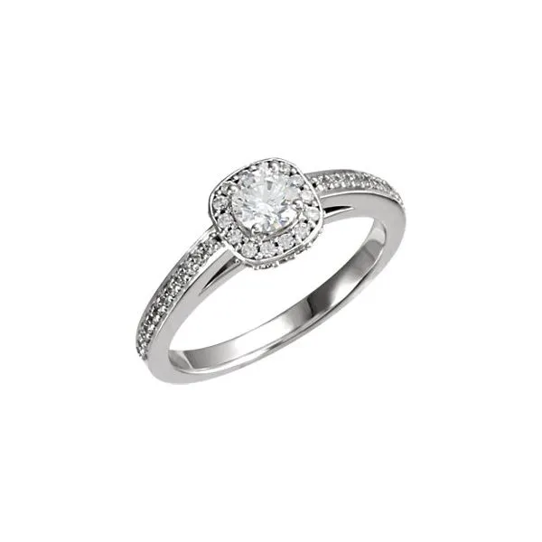 1/3 ctw Halo Engagement Ring The Ring Austin Round Rock, TX