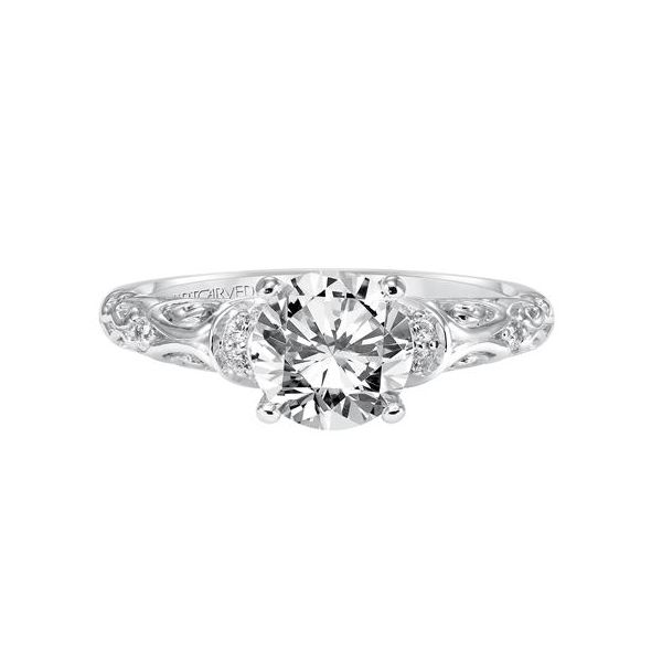Diamond Semi-Mount Engagement Ring ArtCarved Image 2 The Ring Austin Round Rock, TX