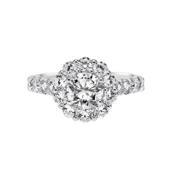 Halo Engagement Ring Image 2 The Ring Austin Round Rock, TX