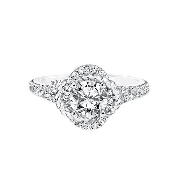 Halo Engagement Ring Image 2 The Ring Austin Round Rock, TX