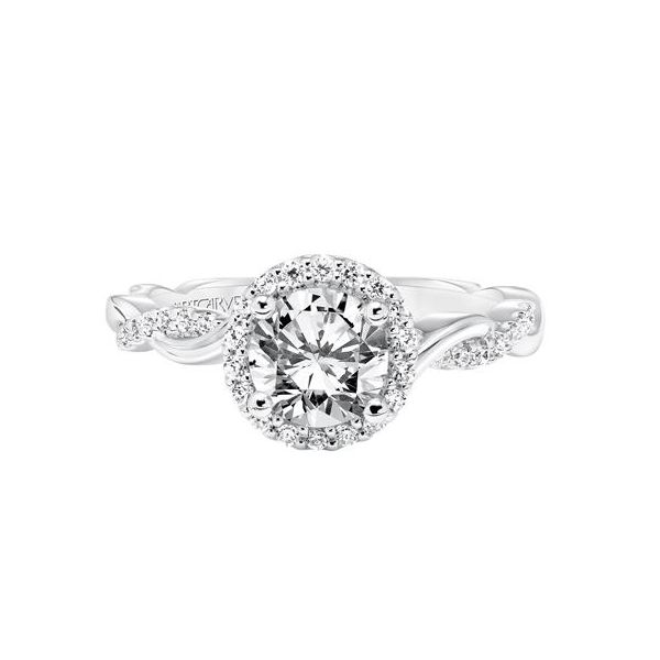 Halo Engagement Ring Image 2 The Ring Austin Round Rock, TX