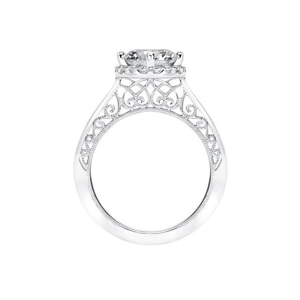 Diamond Semi-Mount Engagement Ring ArtCarved Image 3 The Ring Austin Round Rock, TX