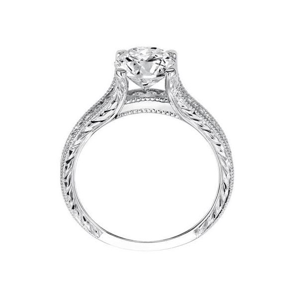 Diamond Semi-Mount Engagement Ring ArtCarved Image 3 The Ring Austin Round Rock, TX