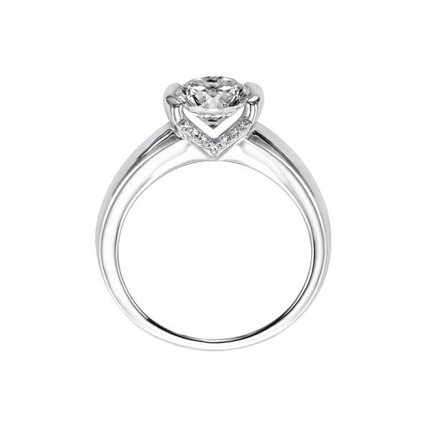 Hidden Halo Engagement Ring Image 3 The Ring Austin Round Rock, TX