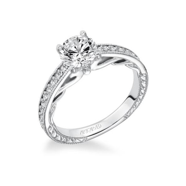 Side Shank Design Engagement Ring The Ring Austin Round Rock, TX