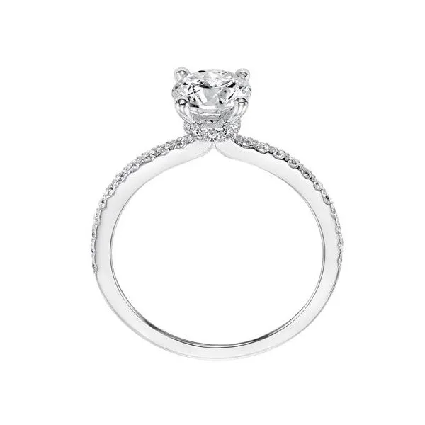 Classic White Gold Engagement Ring Image 3 The Ring Austin Round Rock, TX