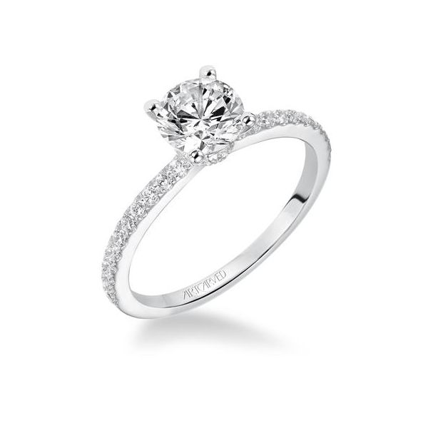 ArtCarved Classic White Gold Engagement Ring 001-140-00639 | The Ring ...