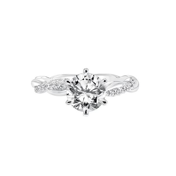 Diamond Semi-Mount Engagement Ring ArtCarved Image 2 The Ring Austin Round Rock, TX